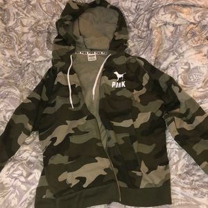 CAMO PINK ZIP UP